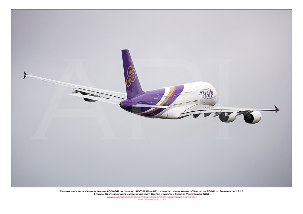 HS-TUA - Thai Airways International Airbus A380-841  (Msn 100) - 03