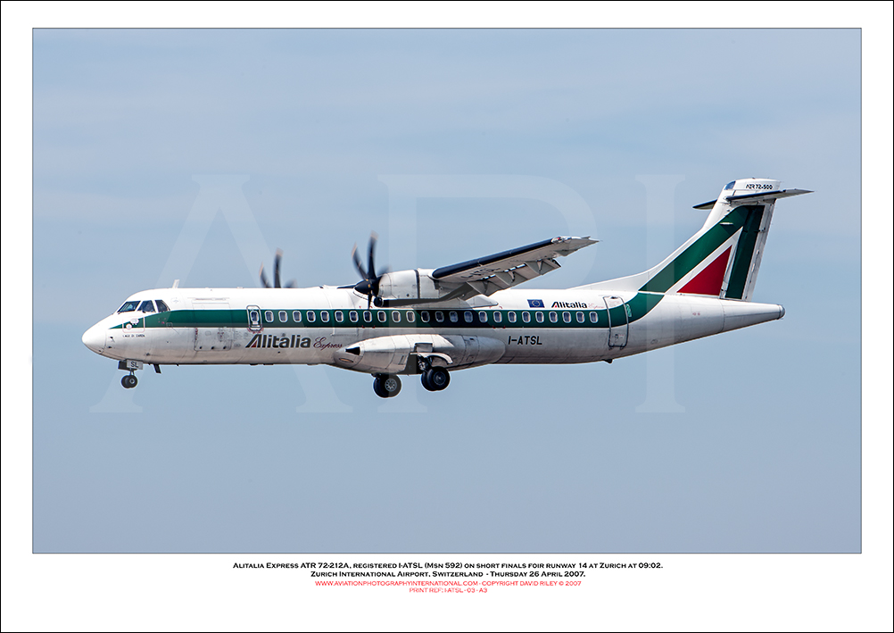 I-ATSL - Alitalia Express ATR 72-212A (Msn 592) - 03