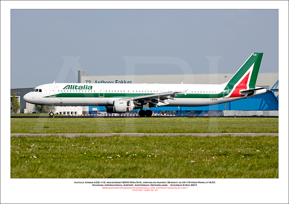 I-BIXM- Alitalia Airbus A321-112  (Msn 514) - 02