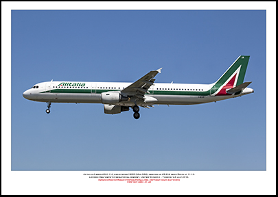 I-BIXR- Alitalia Airbus A321-112  (Msn 593) - 01