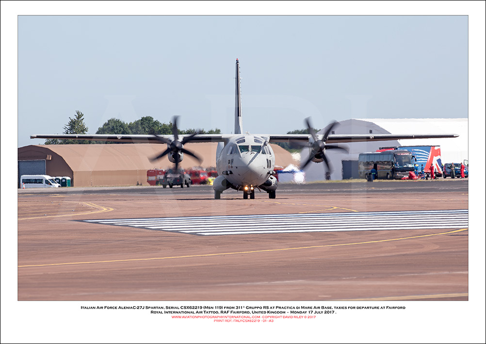 ITALY-CSX62219 - Italian Air Force AleniaC-27J Spartan (Msn  119) - 01