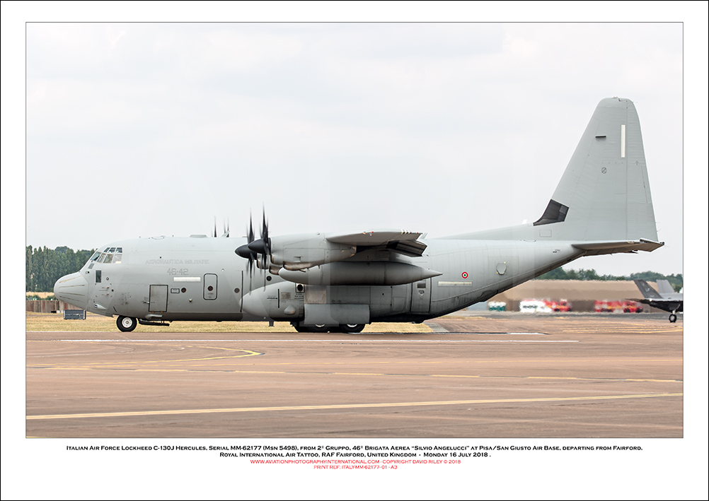 ITALY-MM-62177 - Italian Air Force Lockheed C130J Hercules (Msn 5498) - 01