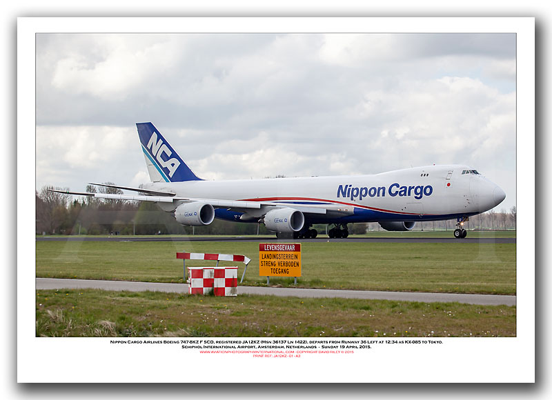 JA12KZ - Nippon Cargo Airlines Boeing 747-8KZ F SCD (Msn 36137 Ln 1422) - 01