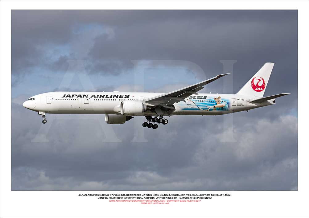 JA733J - Japan Airlines Boeing 777-346 ER (Msn 32432 Ln 521) - 01