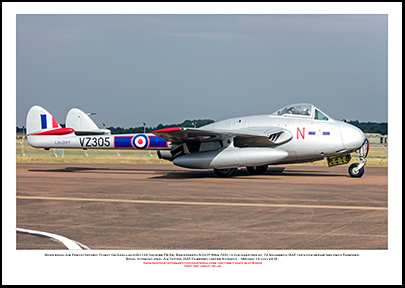 LN-DHY Norwegian Air Force Historic Flight De Havilland DH.100 Vampire FB.52 (Msn 705) - 02