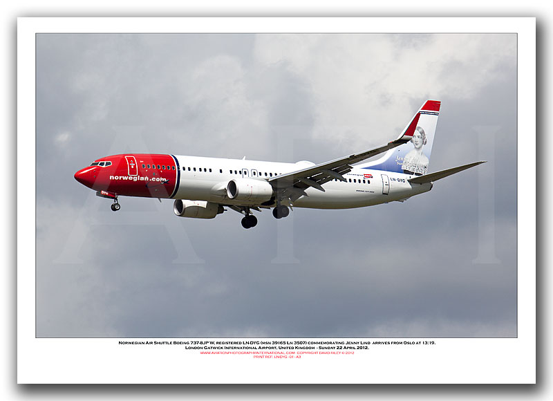 LN-DYG - Norwegian Air Shuttle Boeing 737-8JP WL (Msn 39165 Ln 3507) - 01