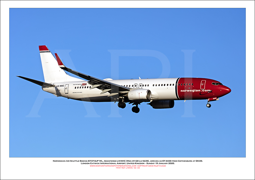 LN-NHC- Norwegian Air Shuttle Boeing 737-8JP WL (Msn 41128 Ln 5235) - 02
