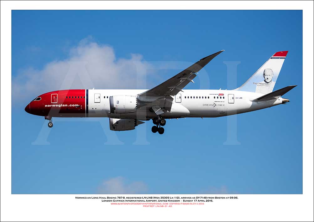 LN-NLB- Norwegian Long Haul Boeing 787-8 (Msn 35305 Ln 112) - 01