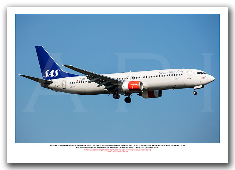 LN-RPL - SAS Skandinavian Airlines Boeing 737-883 (Msn 30469 Ln 673) - 02