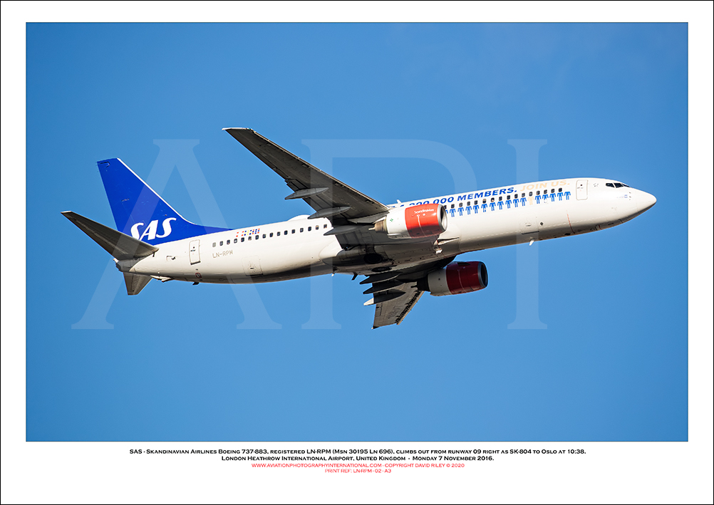 LN-RPM - SAS Skandinavian Airlines Boeing 737-883 (Msn 30195 Ln 696) - 02