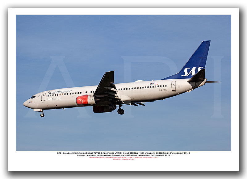 LN-RRK - SAS Skandinavian Airlines Boeing 737-883 WL (Msn 32278 Ln 1169) - 01