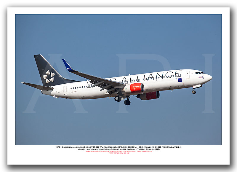 LN-RRL - SAS Skandinavian Airlines Boeing 737-883 WL (Msn 28328 Ln 1424) - 02