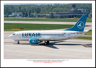 LX-LGP - Luxair Boeing 737-5C9  (Msn 26439 Ln 2444) - 01