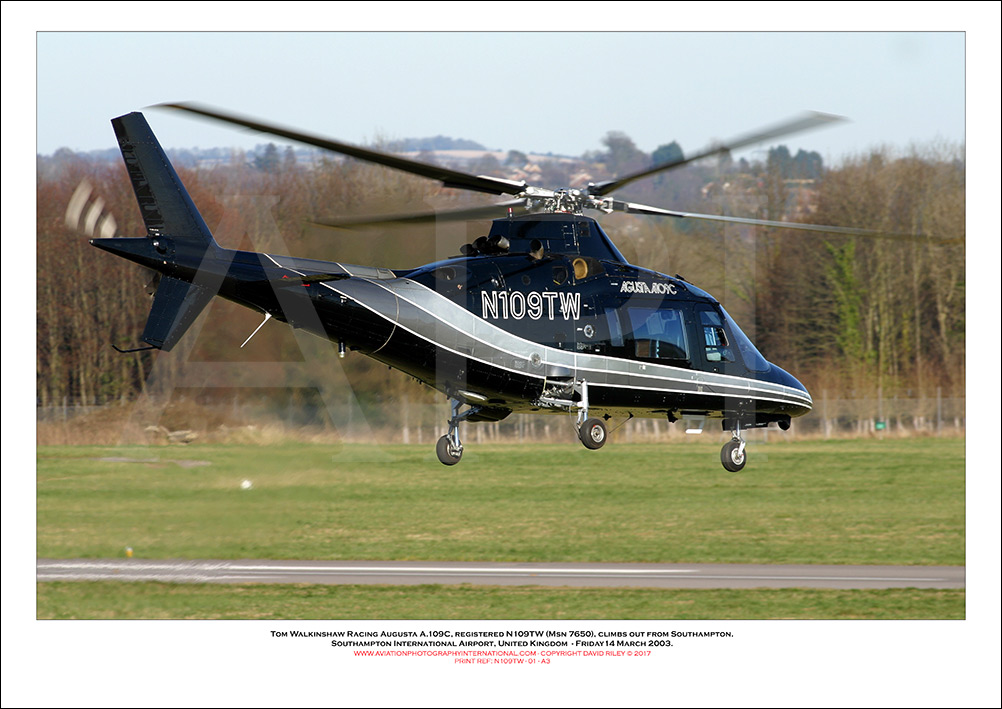 N109TW  - Tom Walkinshaw Racing Augusta A.109C  (Msn7650) - 01