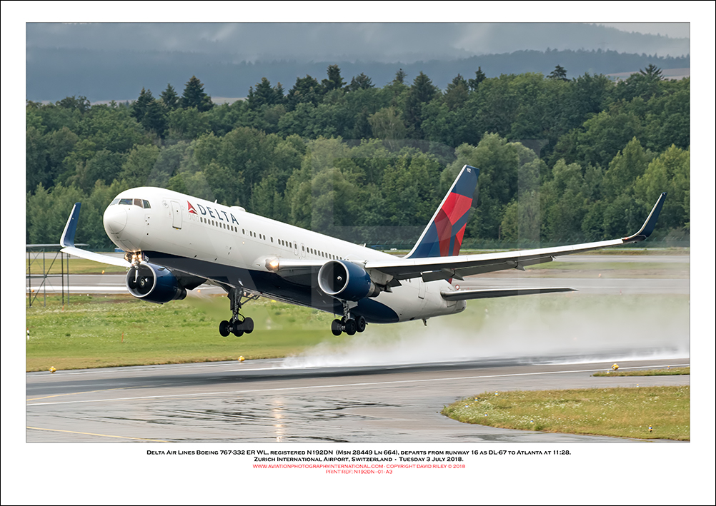 N192DN - Delta Air Lines Boeing 767-332 ER WL (Msn 28449 Ln 664) - 01