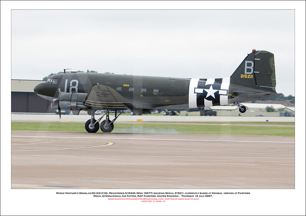 N1944A- Wings Venture�s Douglas DC-3-S1C3Gl (Msn 19677) ) - 01