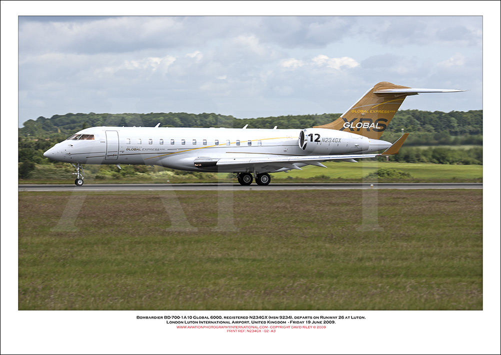 N234GX - Bombardier BD-700-1A10 Global 6000, (Msn 9234)- 02