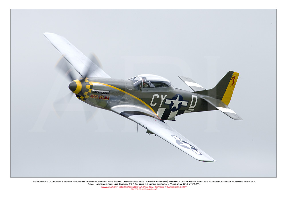 N251RJ - The Fighter Collection�s North American TF-51D Mustang 
