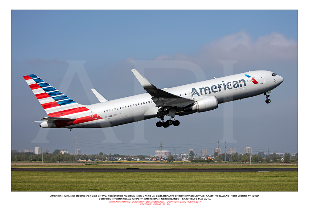 N388AA- American Airlines Boeing 767-323 ER WL (Msn 27448 Ln 563) - 01