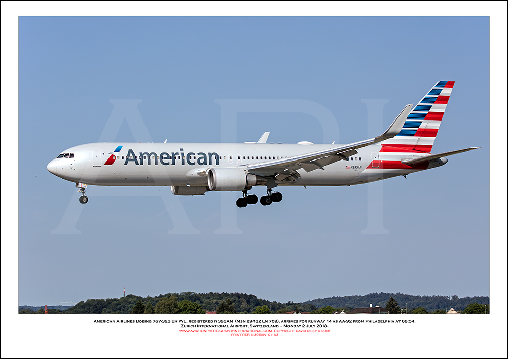 N395AN- American Airlines Boeing 767-323 ER WL (Msn 29432 Ln 709) - 01