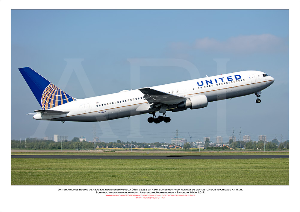 N646UA - United Airlines Boeing 767-322 ER  (Msn  25283 Ln 420) - 01