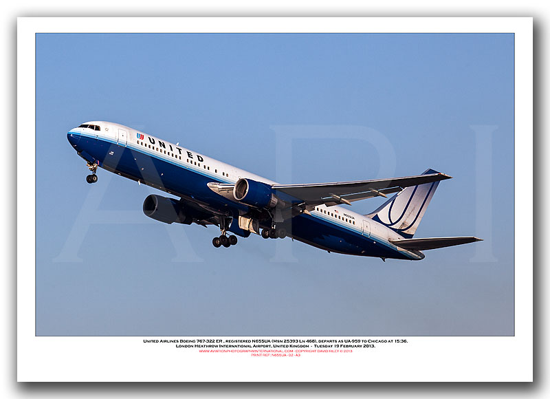 N655UA - United Airlines Boeing 767-322 ER  (Msn 25393 Ln 468) - 02
