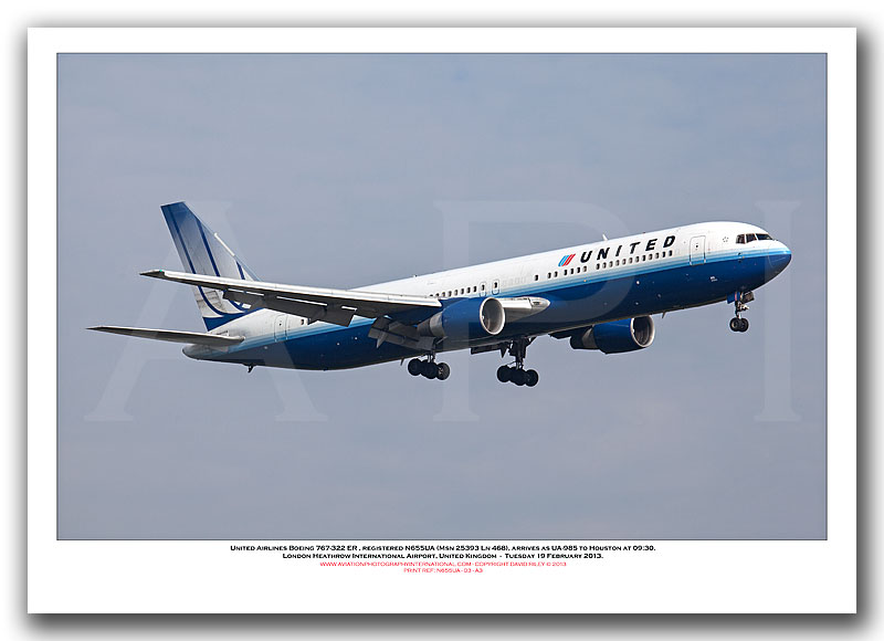 N655UA - United Airlines Boeing 767-322 ER  (Msn 25393 Ln 468) - 03