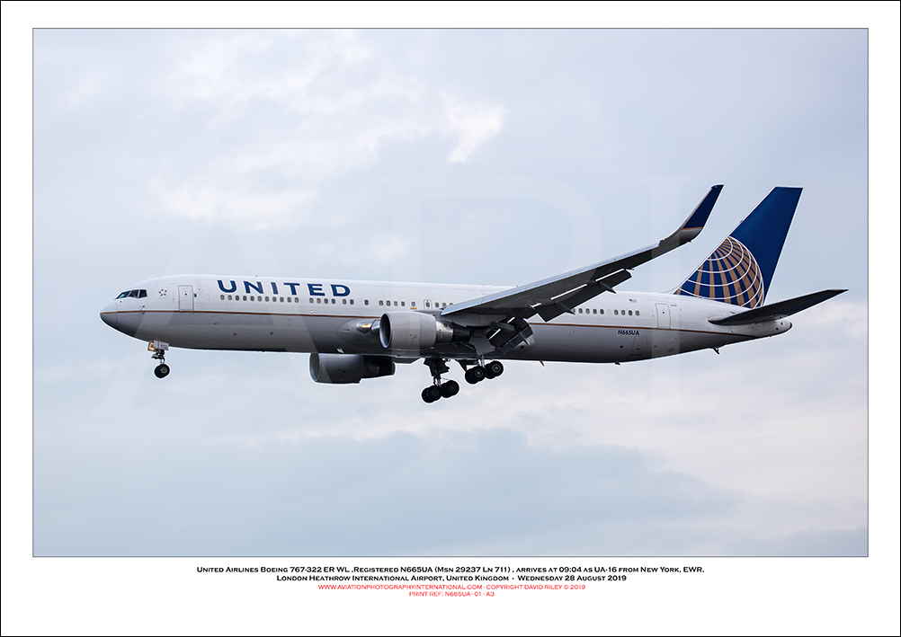 N665UA - United Airlines Boeing 767-322 ER WL (Msn 29237 Ln 711) - 01
