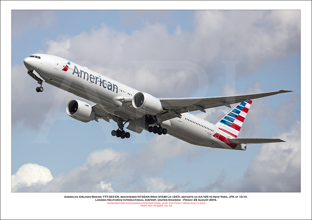 N732AN- American Airlines Boeing 777-323 ER (Msn 31549 Ln 1257) - 02