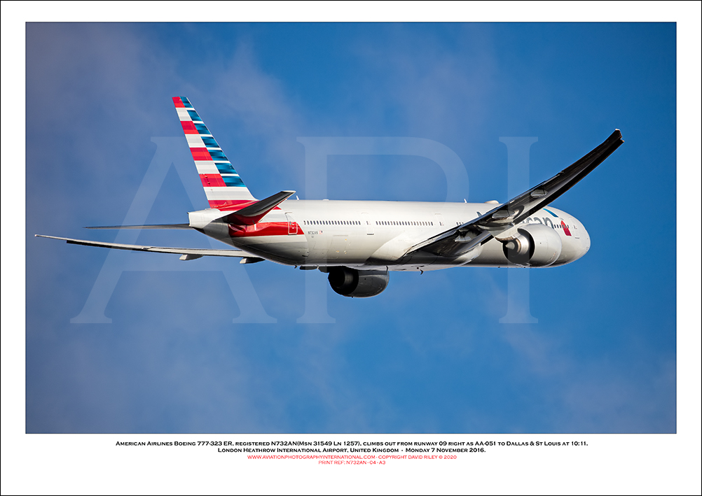 N732AN- American Airlines Boeing 777-323 ER (Msn 31549 Ln 1257) - 04