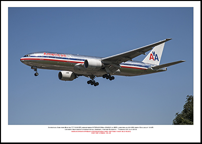 N756AM- American Airlines Boeing 777-223 ER  (Msn 30264 ln 358)- 02