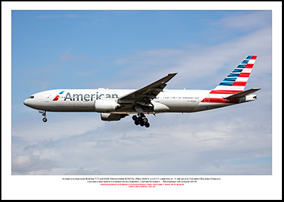 N787AL- American Airlines Boeing 777-223 ER  (Msn 30010 Ln 277)  - 03