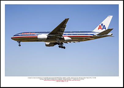 N795AN- American Airlines Boeing 777-223 ER  (Msn 30257 Ln 315)  - 01