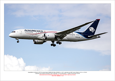 N965AM- AeroMexico Boeing 787-8  (Msn 35308 Ln 127) - 01
