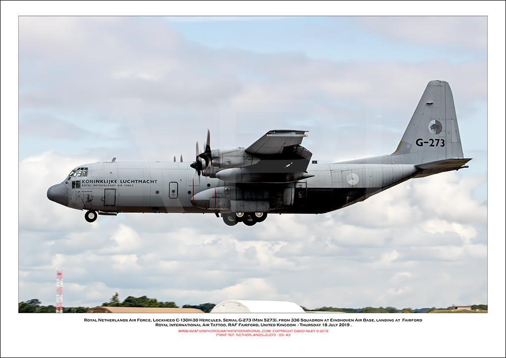 NETHERLANDS-G-273 - Royal Netherlands Air Force Lockheed C-130H-30 Hercules (Msn  382-5273) - 03