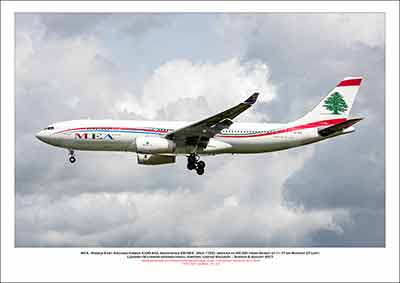 OD-MEE - MEA- Middle East Airlines Airbus A330-243  (Msn 1725) - 01