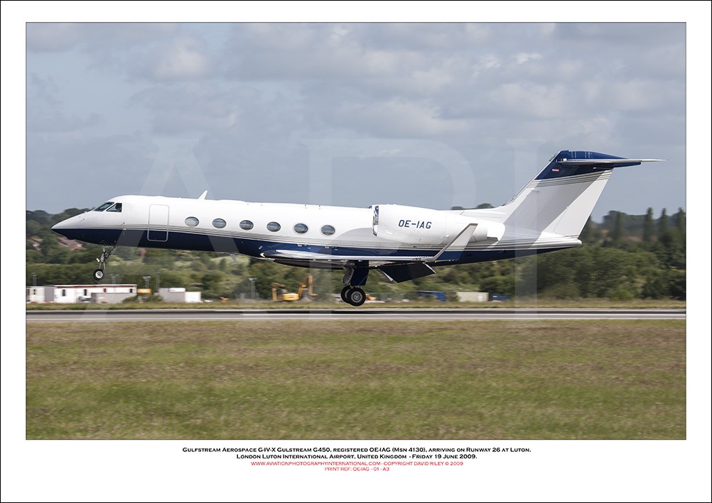 OE-IAG - Gulfstream Aerospace G-IV-X Gulstream G450  (Msn 4130) - 01