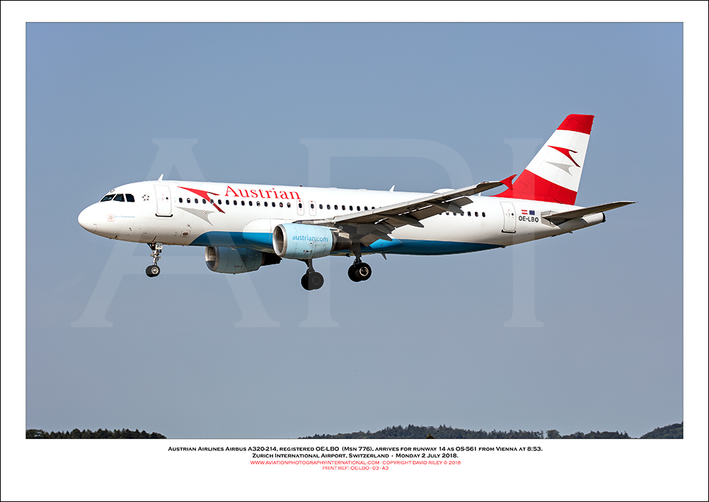 OE-LBO- Austrian Airbus A320-214  (Msn 776) - 03
