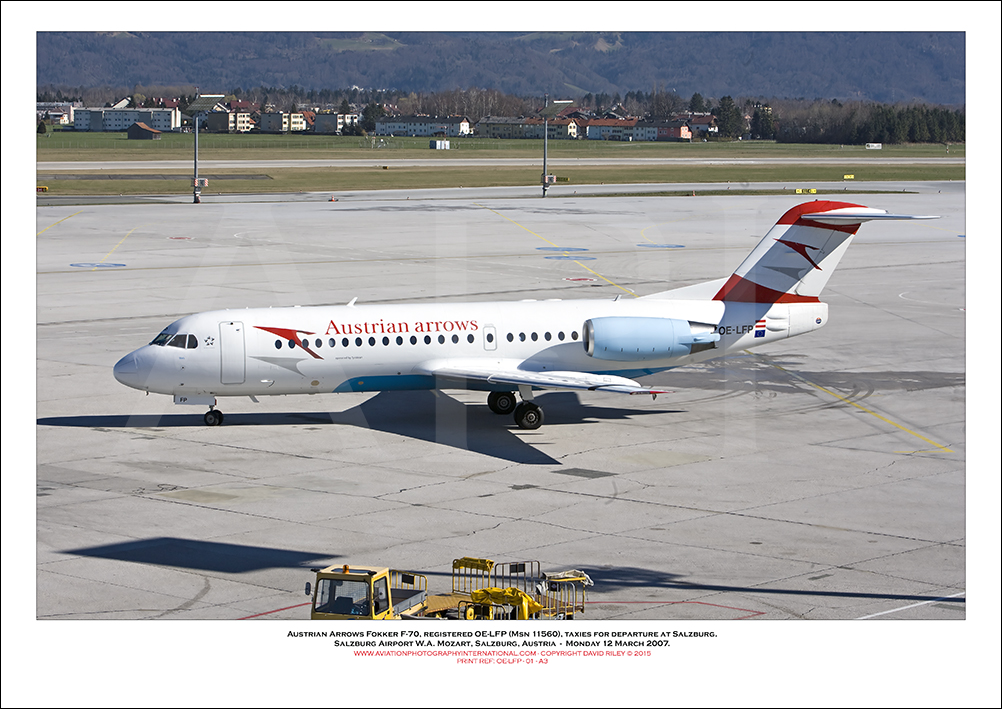 OE-LFP - Austrian Arrows Fokker F-100 (Msn 11560) - 01