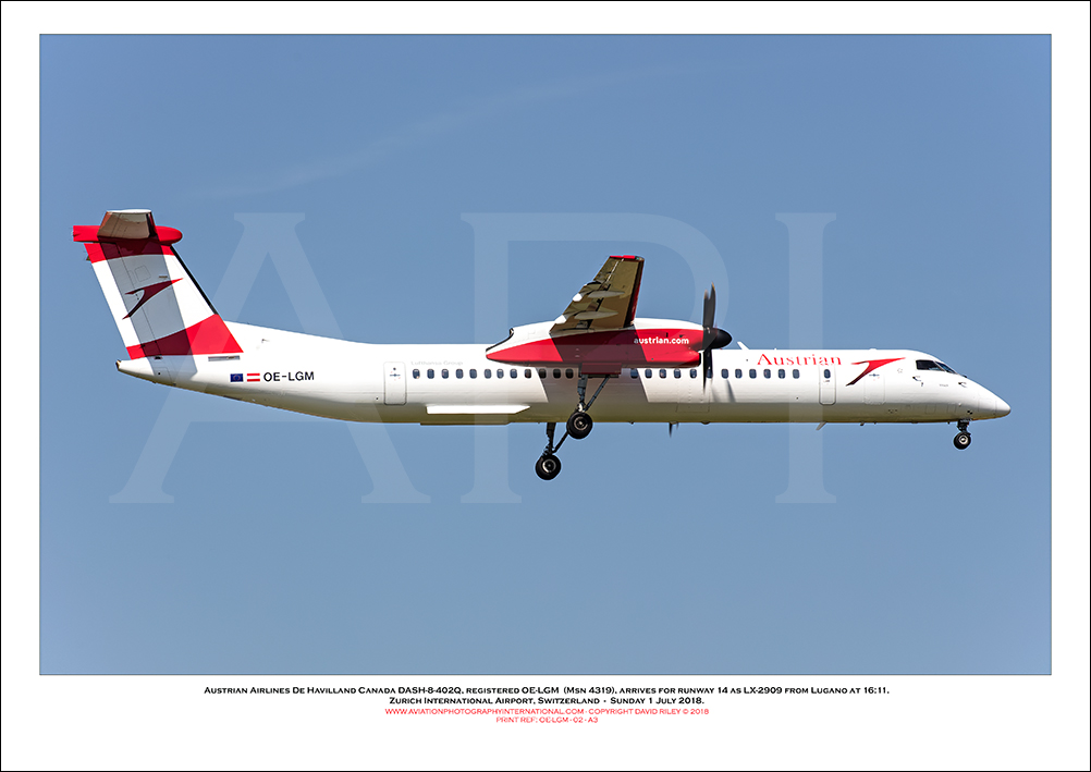OE-LGM - Austrian Airlines De Havilland Canada DASH-8-402Q,  (Msn 4281) - 02