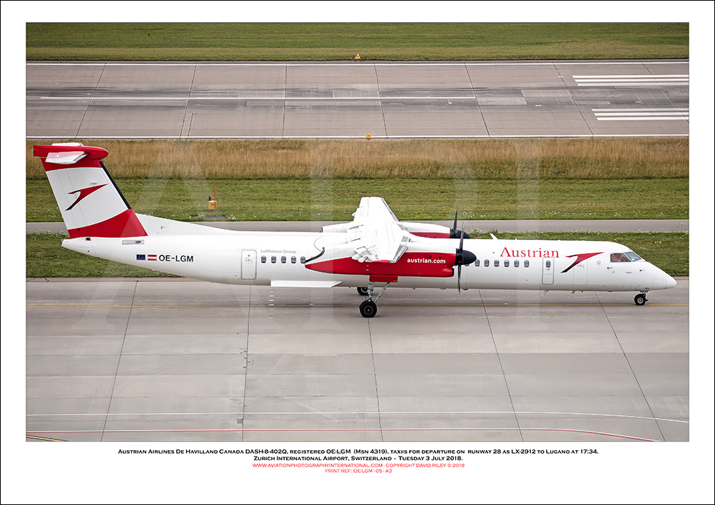 OE-LGM - Austrian Airlines De Havilland Canada DASH-8-402Q,  (Msn 4281) - 05