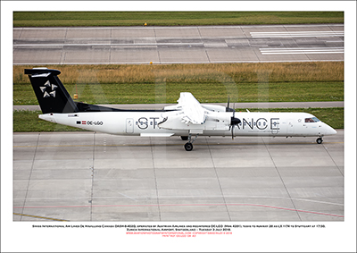 OE-LGO - Swiss International Air Lines  De Havilland Canada DASH-8-402Q (Msn 4281) - 04