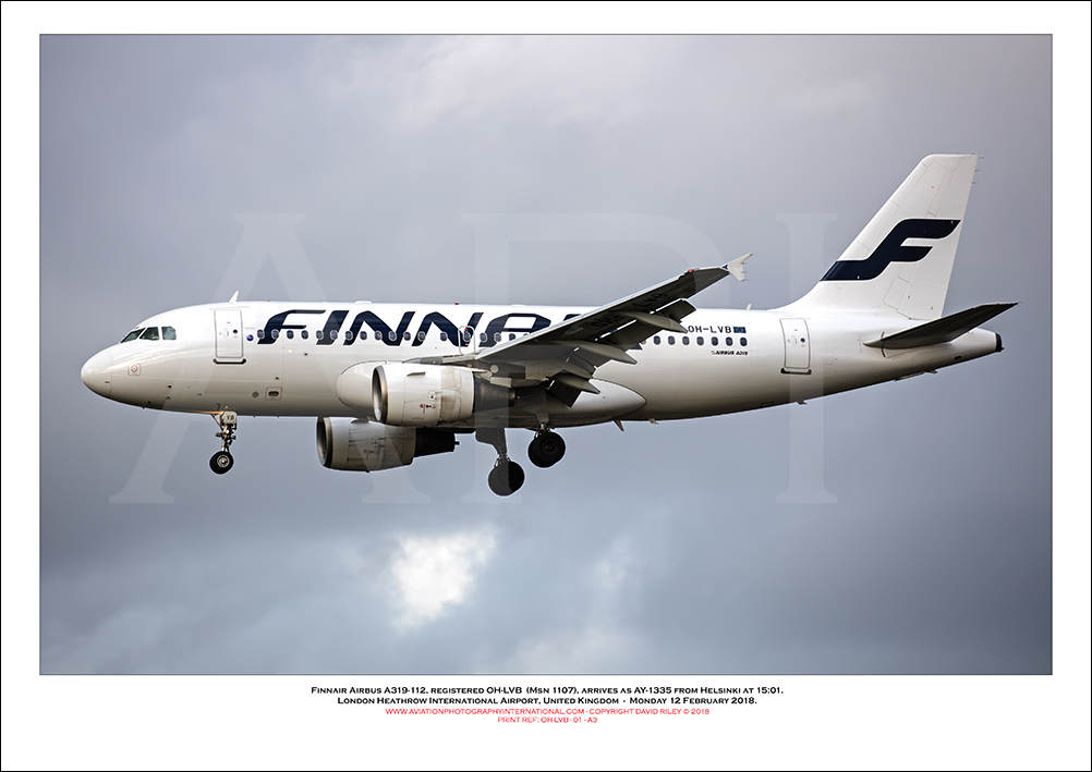 OH-LVB - Finnair Airbus A319-112  (Msn 1184) - 01