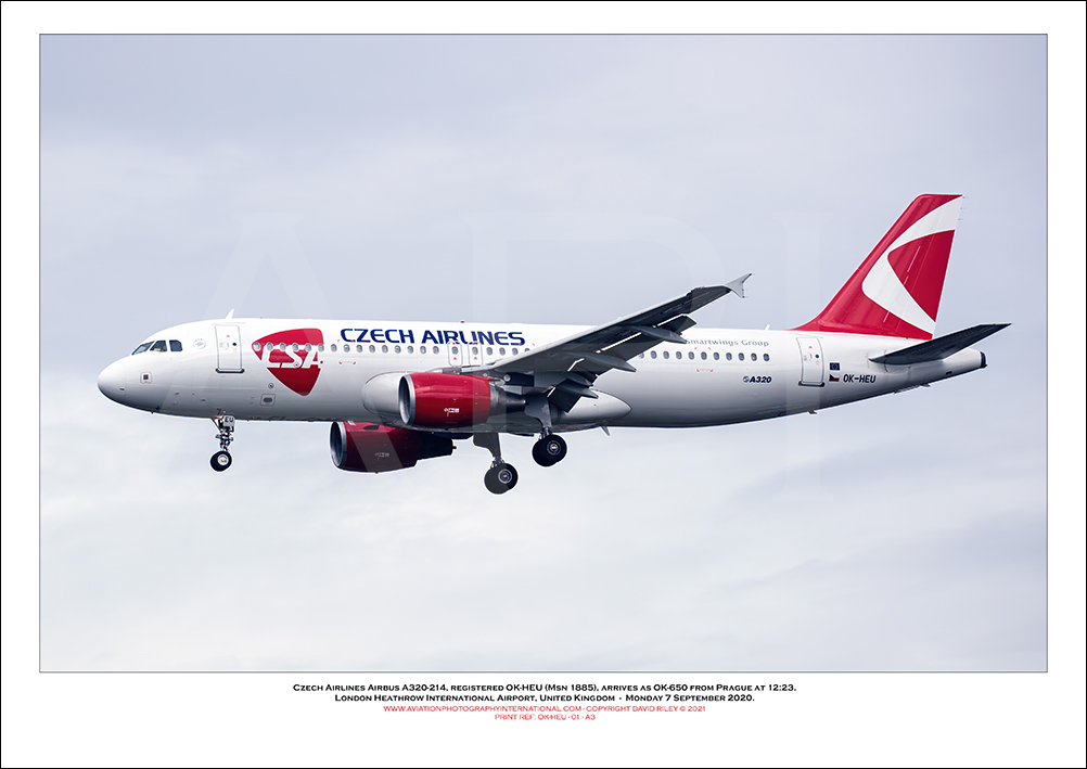 OK-HEU - CSA Czech Airlines  Airbus A320-214 (Msn1885) - 01