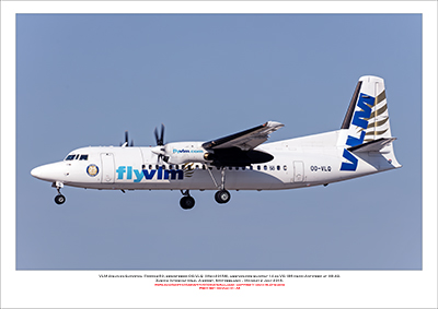 OO-VLQ - VLM Airlines Slovenia  Fokker 50 (Msn 20159) - 01
