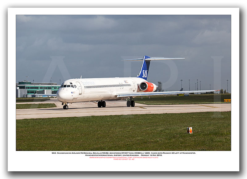 OY-KGT - SAS - Skandinavian Airlines McDonnell Douglas MD-82 (Msn 49380 Ln 1225) - 01