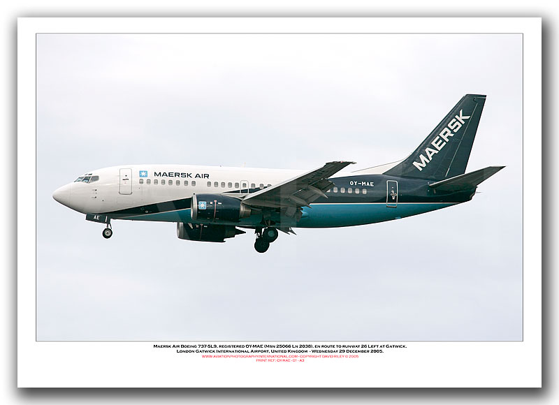 OY-MAE- Maersk Air Boeing 737-5L9 (Msn 25066 Ln 2038) - 01
