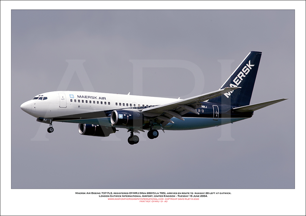 OY-MRJ - Maersk Air Boeing 737-7L9 (Msn 28015 Ln 785) - 01