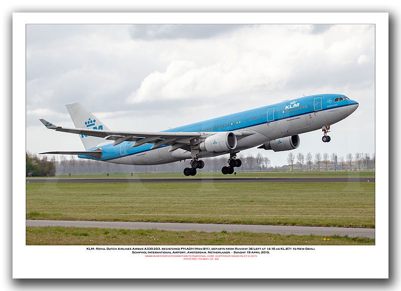 PH-AOH - KLM - Royal Dutch Airlines Airbus A330-203 (Msn 811) - 01