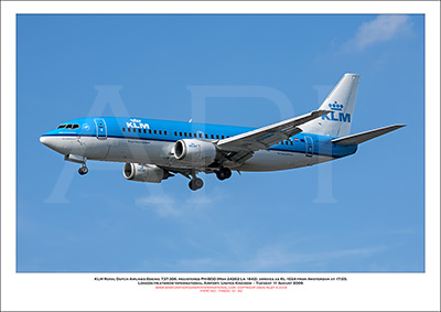 PH-BDO -  KLM - Royal Dutch Airlines Boeing 737-306 (Msn 24262 Ln 1642) - 01